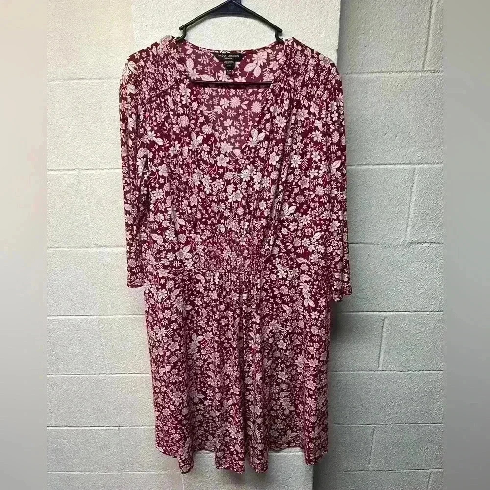 Maggy London flower print dress